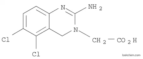 Molecular Structure of 1159977-03-3 (2-Amino-5,6-dichloro-3(4H)-quinazoline Acetic Acid(Anagrelide Impurity B))